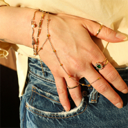 Set de inspiraciones Inspiración con pulseras anillo de acero inoxidable