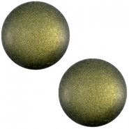 Cabuchón Polaris soft tone 12mm mate verde militar