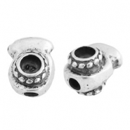 Abalorios metálicos TQ con engaste 4mm plata vieja (sin níquel)