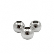 Abalorios metálicos TQ 6mm plata vieja (sin níquel)