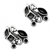 Colgantes met&aacute;licos TQ engaste para chatones plata vieja (sin n&iacute;quel)