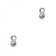 Colgantes metálicos TQ cascabel 5mm plata vieja (sin níquel)