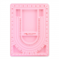 tablero de enfilado de joyas Rosado