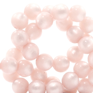 Abalorios Super Polaris redondos 6 mm rosa whisper