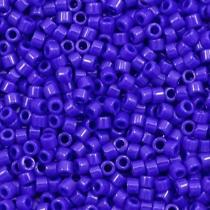 Abalorios Miyuki Delica's 11/0 Opaque cobalt blauw DB-726