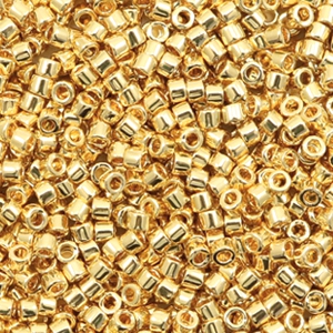 Abalorios Miyuki Delica's 11/0 24kt gold plated DB-31
