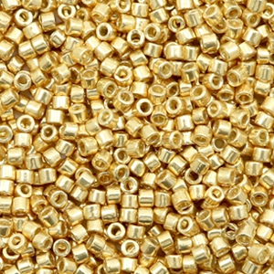 Abalorios Miyuki Delica's 11/0 Duracoat galvanized gold DB-1832