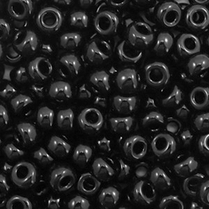Miyuki Rocalla 6/0 Opaque black 6-401