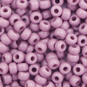 Miyuki Rocalla 6/0 Opaque mauve purple 6-410