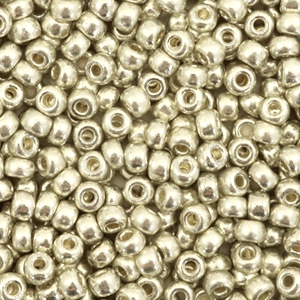 Miyuki Rocalla 8/0 Duracoat galvanized silver 8-4201