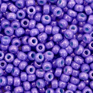Miyuki Rocalla 8/0 Opaque dyed bright purple 8-1477