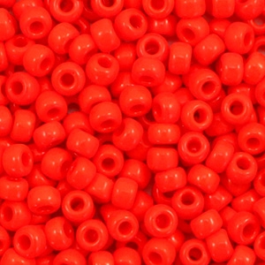 Miyuki Rocalla 8/0 Opaque vermilion red 8-407