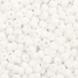Miyuki Rocalla 8/0 Opaque matte white 8-402f
