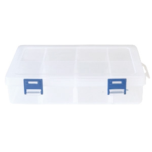 Expositor de joyer&iacute;a caja de almacenamiento 8 compartimentos transparente
