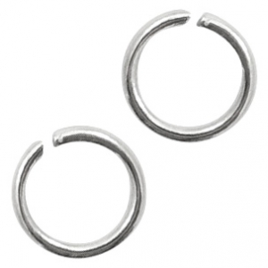 Fornituras Acero Inox anillas 5mm plata vieja