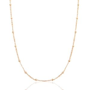 Cadena Acero Inox con bola Oro rosado