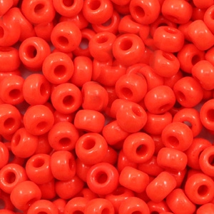 Miyuki Rocalla 6/0 Opaque vermilion red 6-407