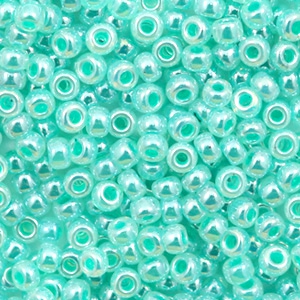 Miyuki Rocalla 8/0 Ceylon aqua green 8-536