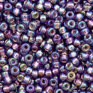 Miyuki Rocalla 8/0 Silverlined AB amethyst 8-1024