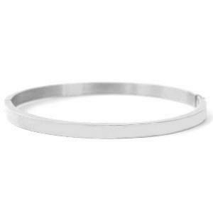Pulseras Acero Inox Plateado