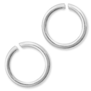 Plata 925 Fornituras anillas 4mm Plata