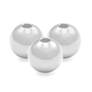 Plata 925 abalorios 4mm Plata