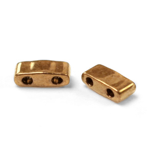 Abalorios Miyuki mitad de tila 5x2.3mm Metallic dark bronze HTL-457