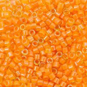 Abalorios Miyuki Delica's 11/0 Luminous mango orange DB-2045