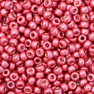 Rocalla Miyuki 8/0 Duracoat galvanized light cranberry red 8-4211