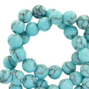 Piedras naturales Calcita 4mm Azul turquesa