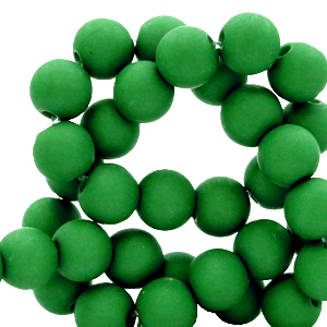 Abalorios acr&iacute;licos 6 mm Verde abeto
