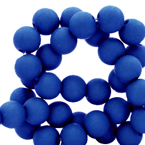 Abalorios acr&iacute;licos 6 mm Azul royal