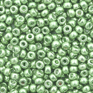 Rocalla Miyuki 8/0 Duracoat galvanized dark mint green 8-4214