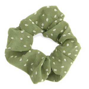 Coletero para pelo con lunares Verde