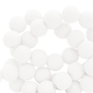 Abalorios acr&iacute;licos 4 mm Blanco 