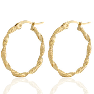 Pendientes Acero Inox criolla Dorado