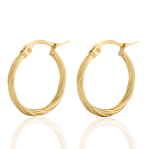 Pendientes Acero Inox criolla Dorado