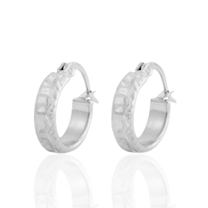 Pendientes Acero Inox criolla Plateado