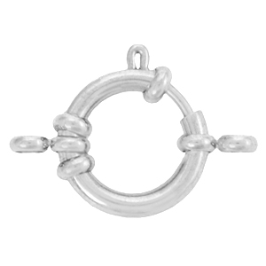 Fornituras Acero Inox reasa marinera 18mm con anillas Plateado