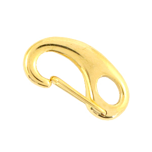 Fornituras Acero inox mosquet&oacute;n 16mm Dorado