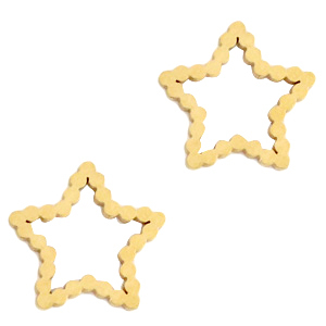 Colgantes/entrepieza Acero Inox estrella Dorado