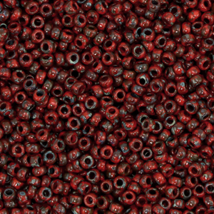 Rocalla Miyuki 11/0 Opaque picasso red 11-4513