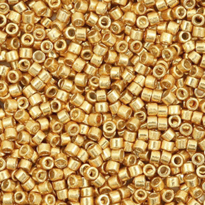Abalorios Miyuki Delica's 11/0 Galvanized yellow gold DB-410