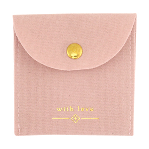 Bolso de joyer&iacute;a "with love" Rosa vintage-dorado