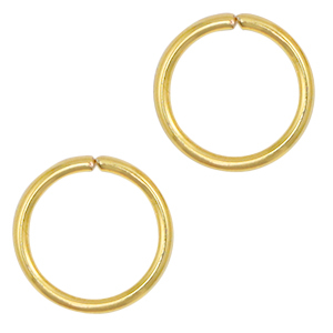 Fornituras acero inox anillas 5mm Dorado