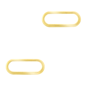 Colgantes/entrepieza acero Inox &oacute;valo Dorado