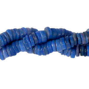 Abalorios conchas disco 7mm Azul montana