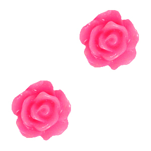 Abalorios rosa 10mm Rosa magenta