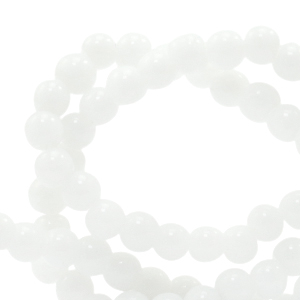 Piedras naturales 4mm Jade Blanco