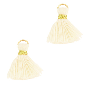 Borlas 1.5cm Dorado-blancuzco